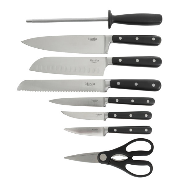 Martha Stewart 14 Piece Stainless Steel (18/10) Knife Block Set